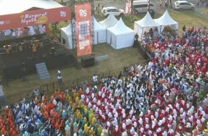 Rumah Zakat Pecahkan Rekor Muri Senam Lansia Serentak